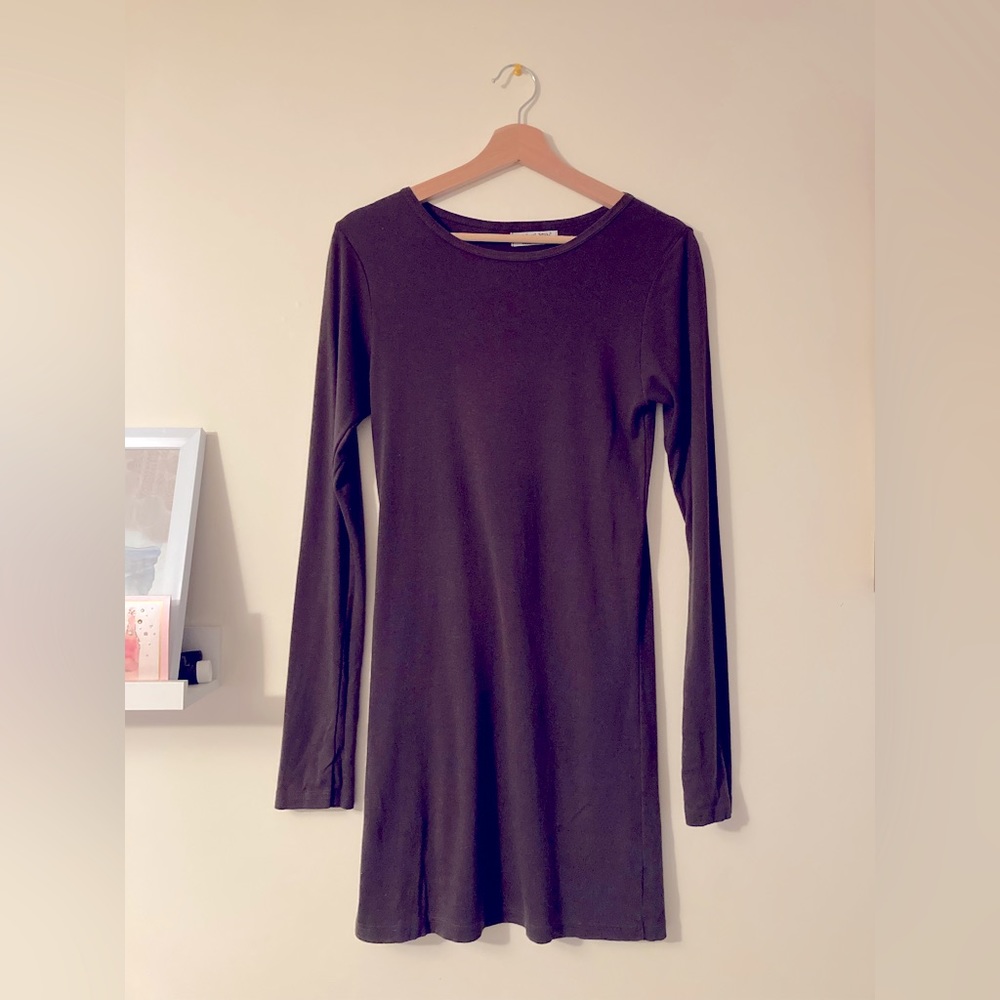 Michael Star’s Brown Long Sleeve Dress One Size fits Most 100% Cotton